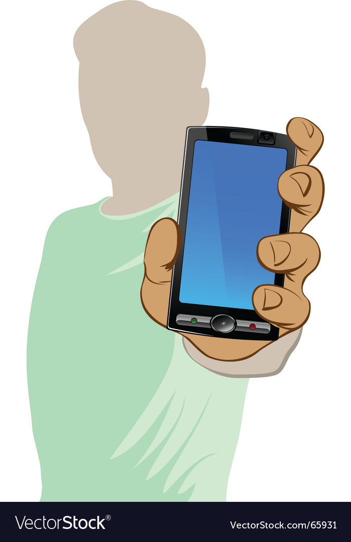 Man Holding Smartphone