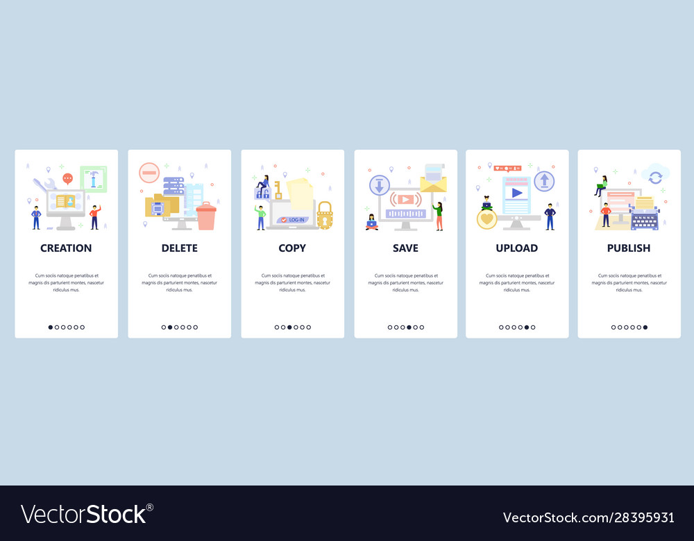 Mobile app onboarding screens secure file access