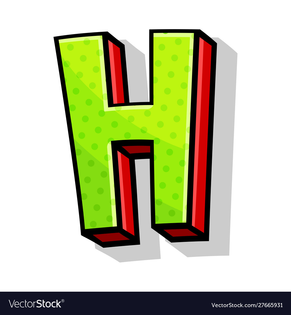 Playful Capital H Letter