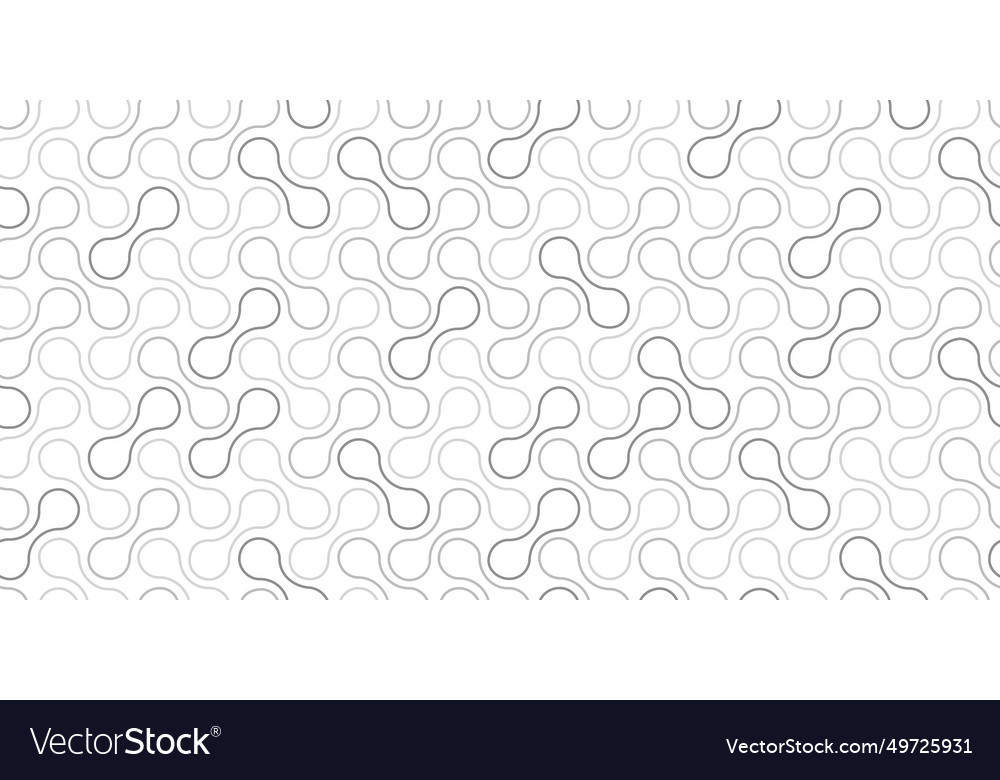 Seamless pattern with circle connect shape vector image Seamless pattern with circle connect shape