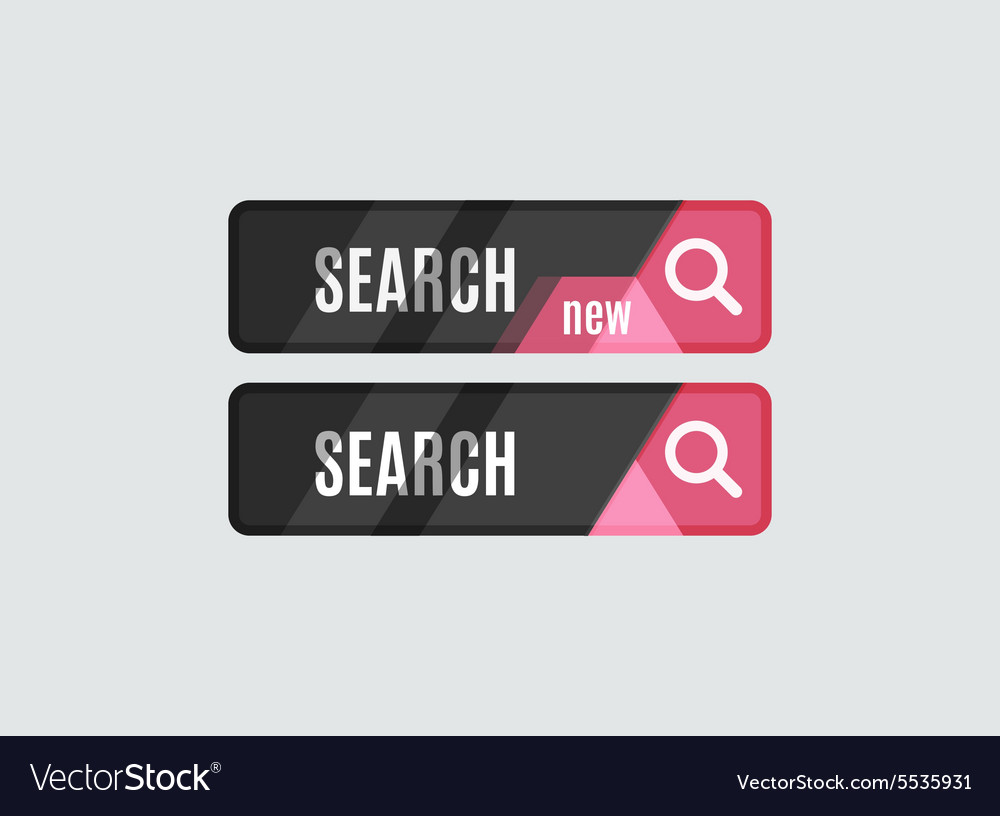 Search button futuristic hi-tech ui design