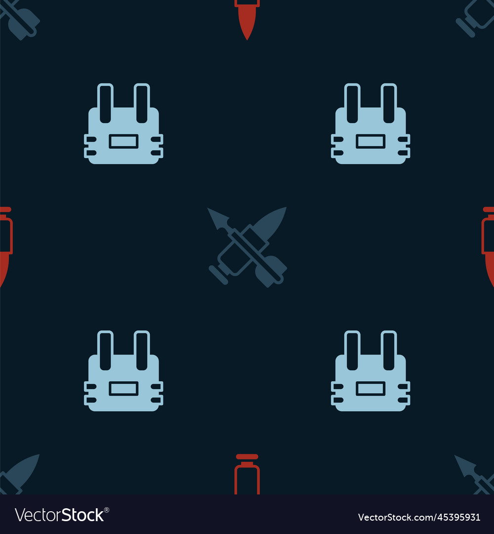 Set bullet crossed with arrow Vector Image Set bullet crossed with arrow