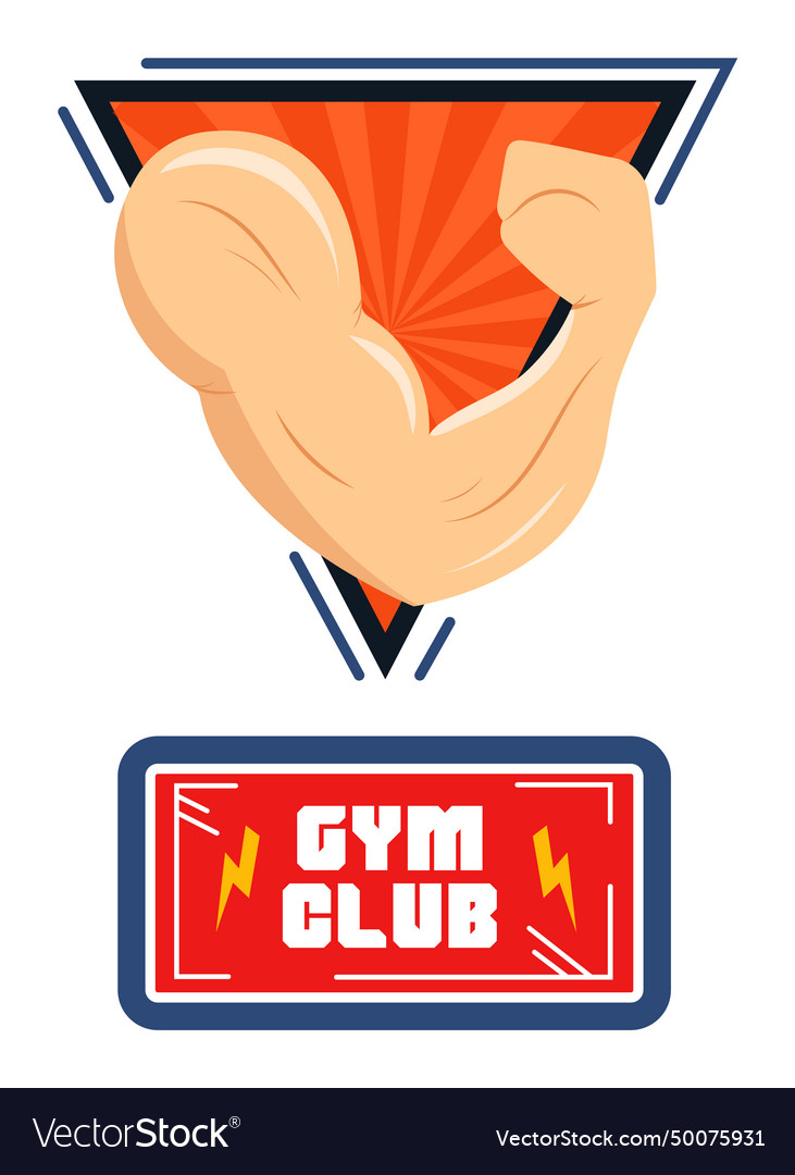 Strong arm flexing muscles symbolizing power Vector Image