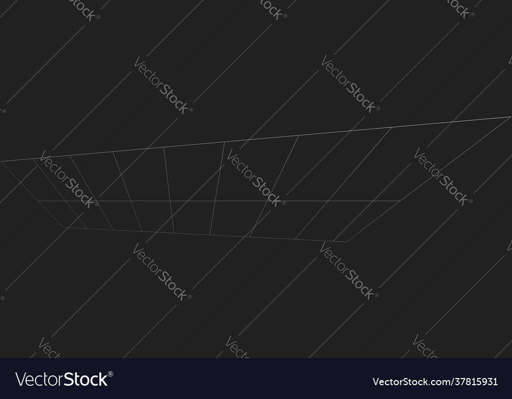 Tilted skew 3d grid mesh vector image Tilted skew 3d grid mesh