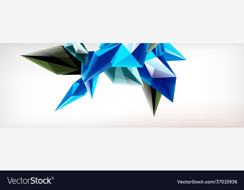3d triangles and pyramids abstract