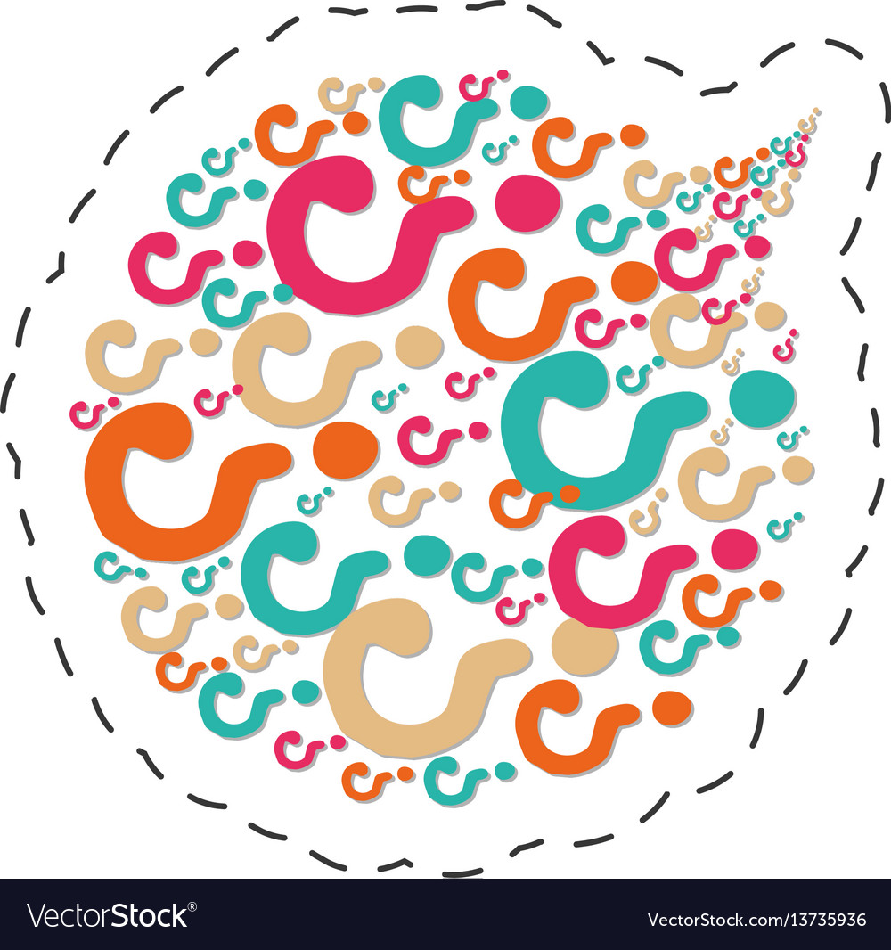 Bubble speack question mark image