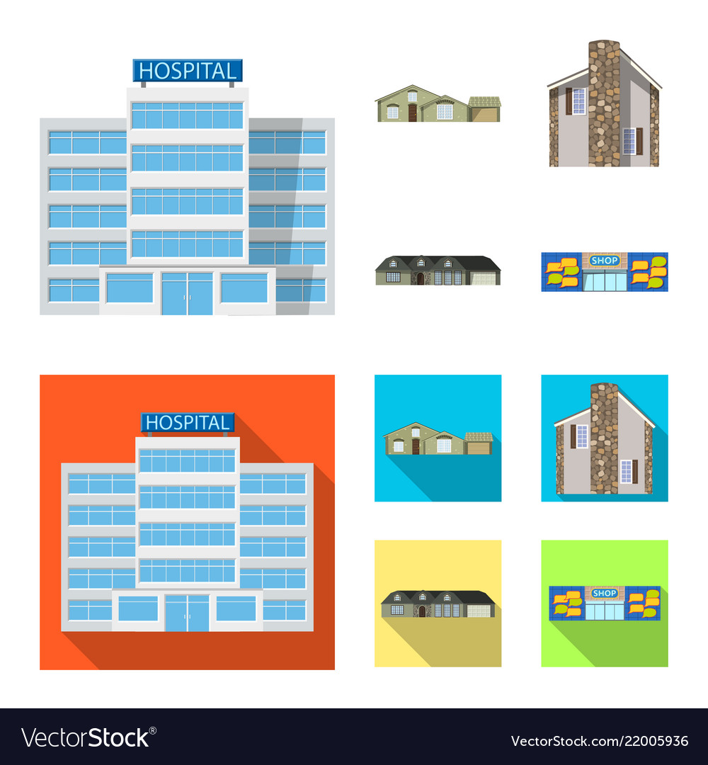 Design of building and front symbol vector image Design of building and front symbol