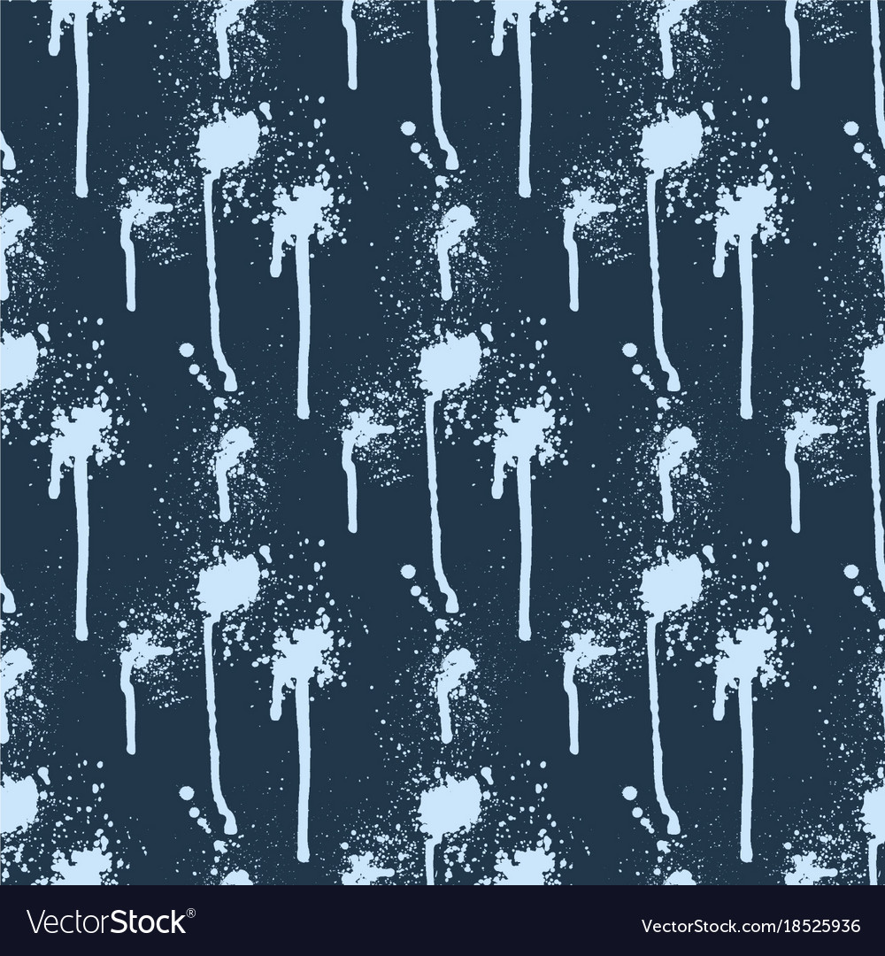 Ink splashes blots splatter seamless pattern