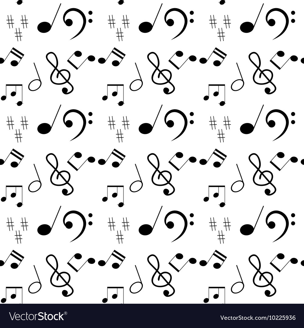 Music seamless pattern