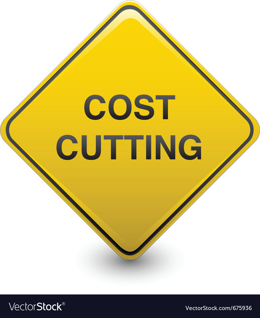 Road sign - cost cutting