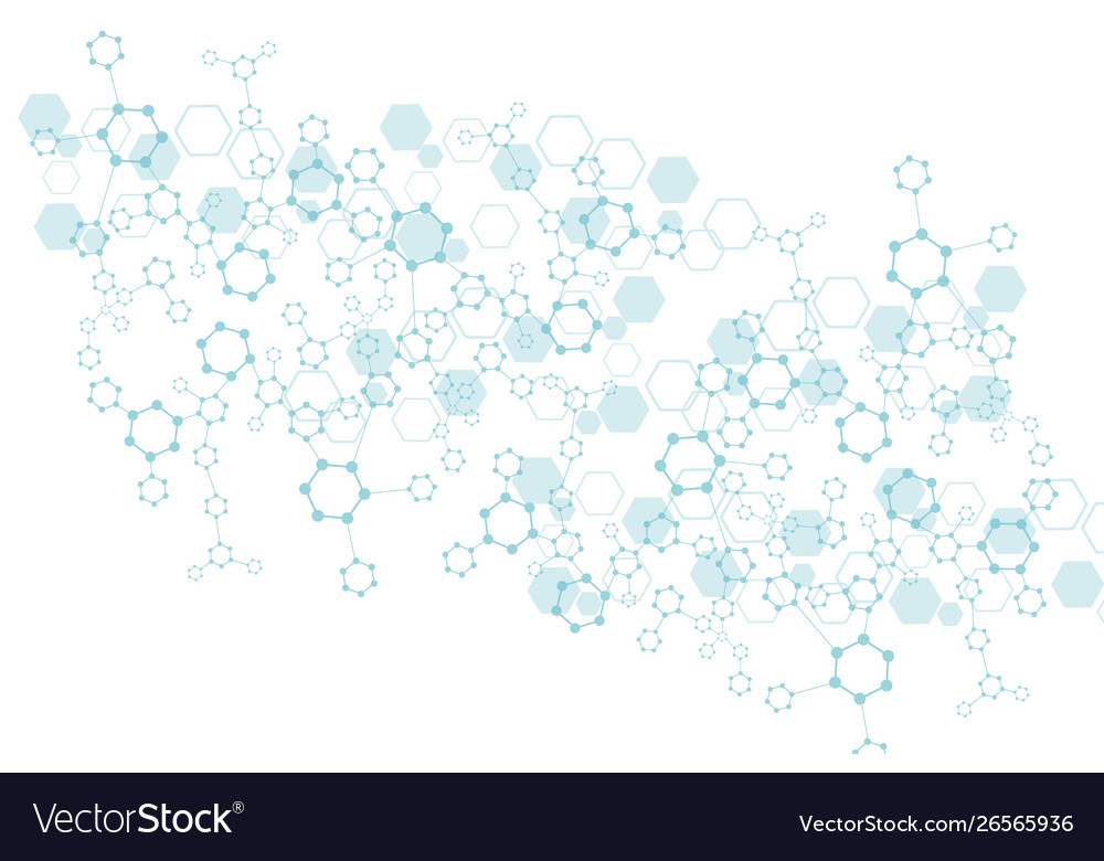 Science network pattern connecting lines and dots vector image Science network pattern connecting lines and dots