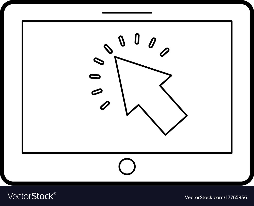 Tablet with cursor button digital technology