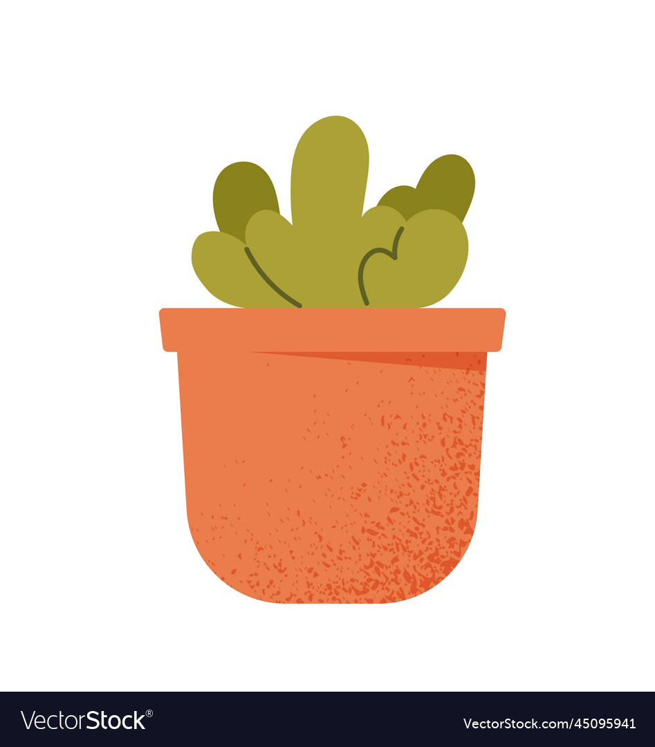 Cute flowerpot icon