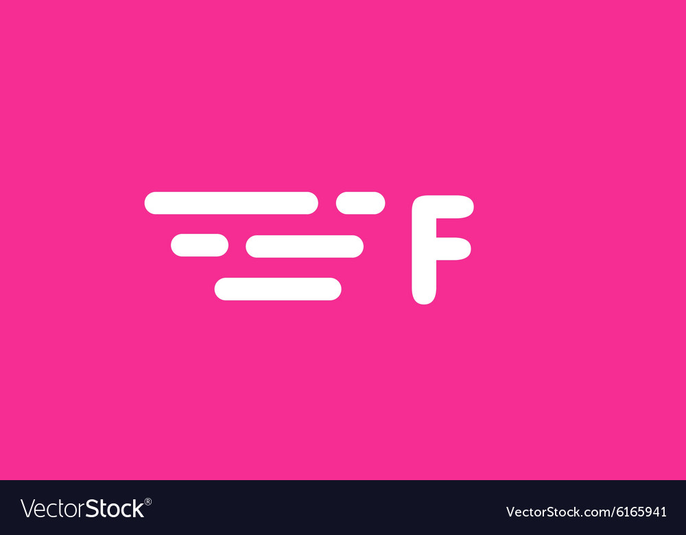 Fast line letter logo monogram