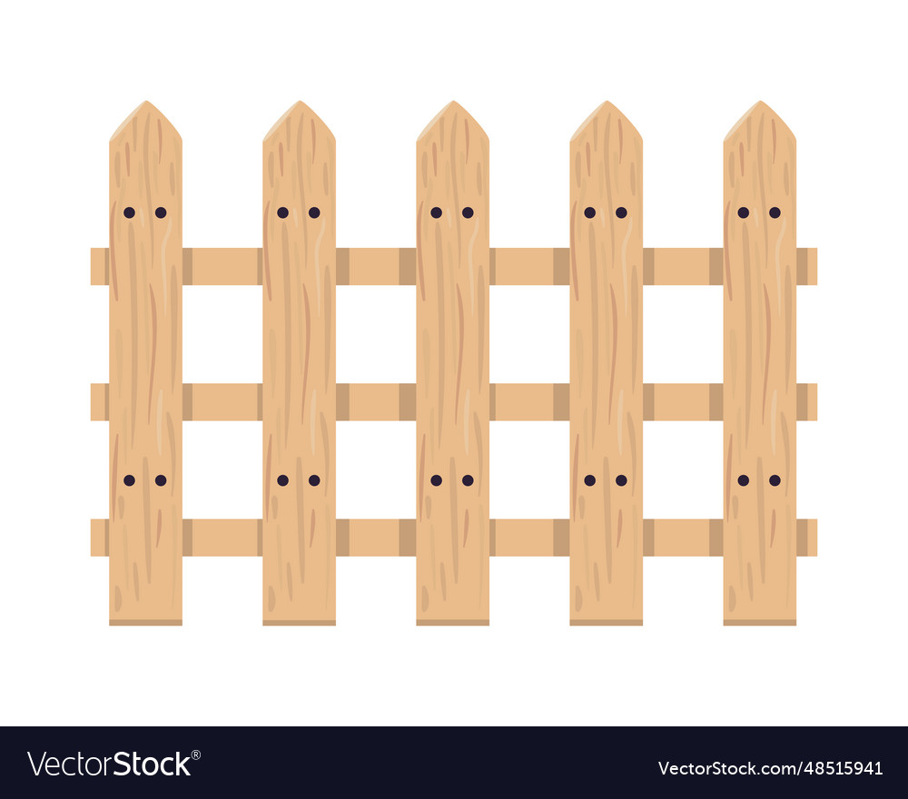 Garden wooden fence country