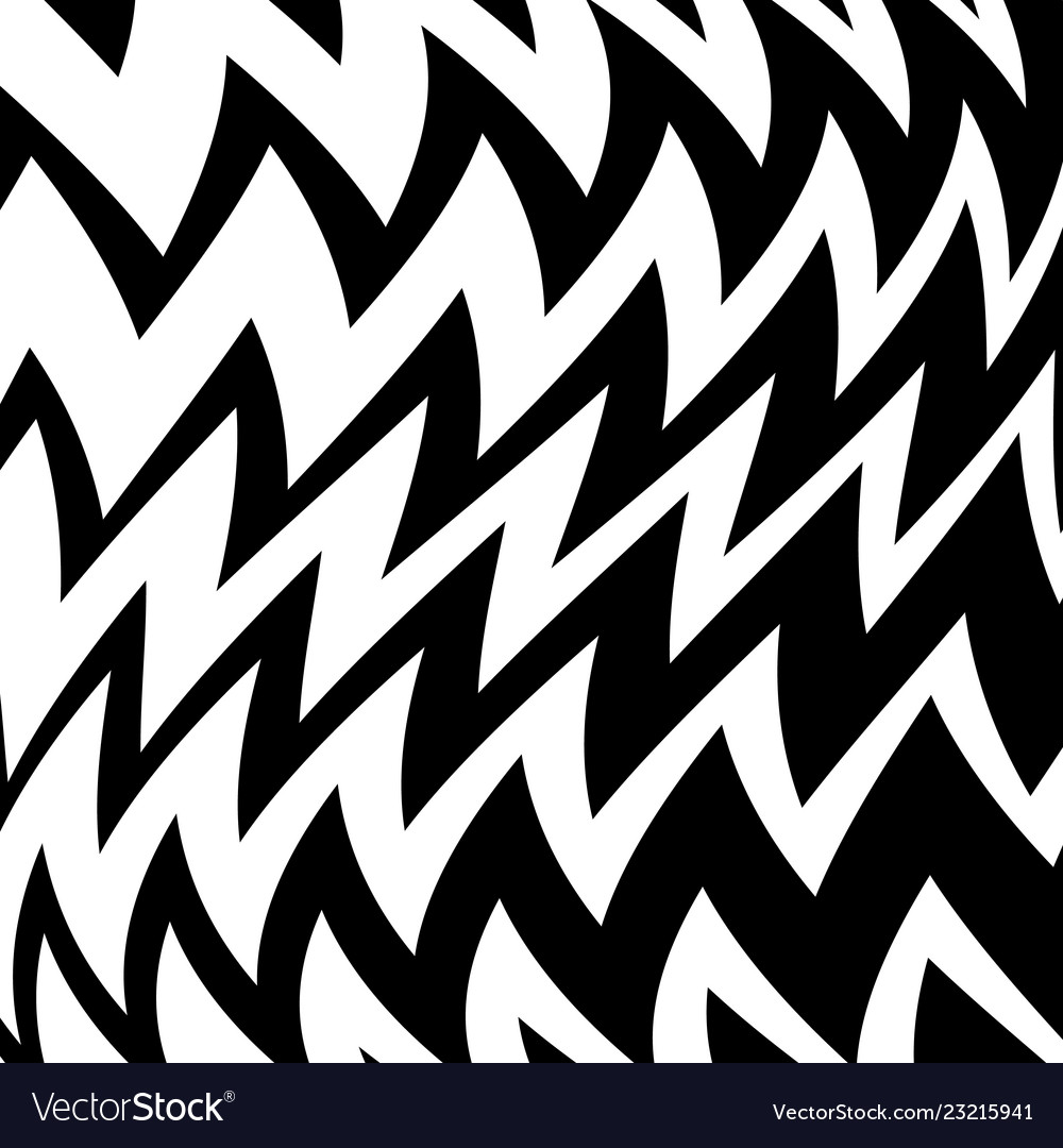 Geometric simple zigzag print wave pattern vector image Geometric simple zigzag print wave pattern