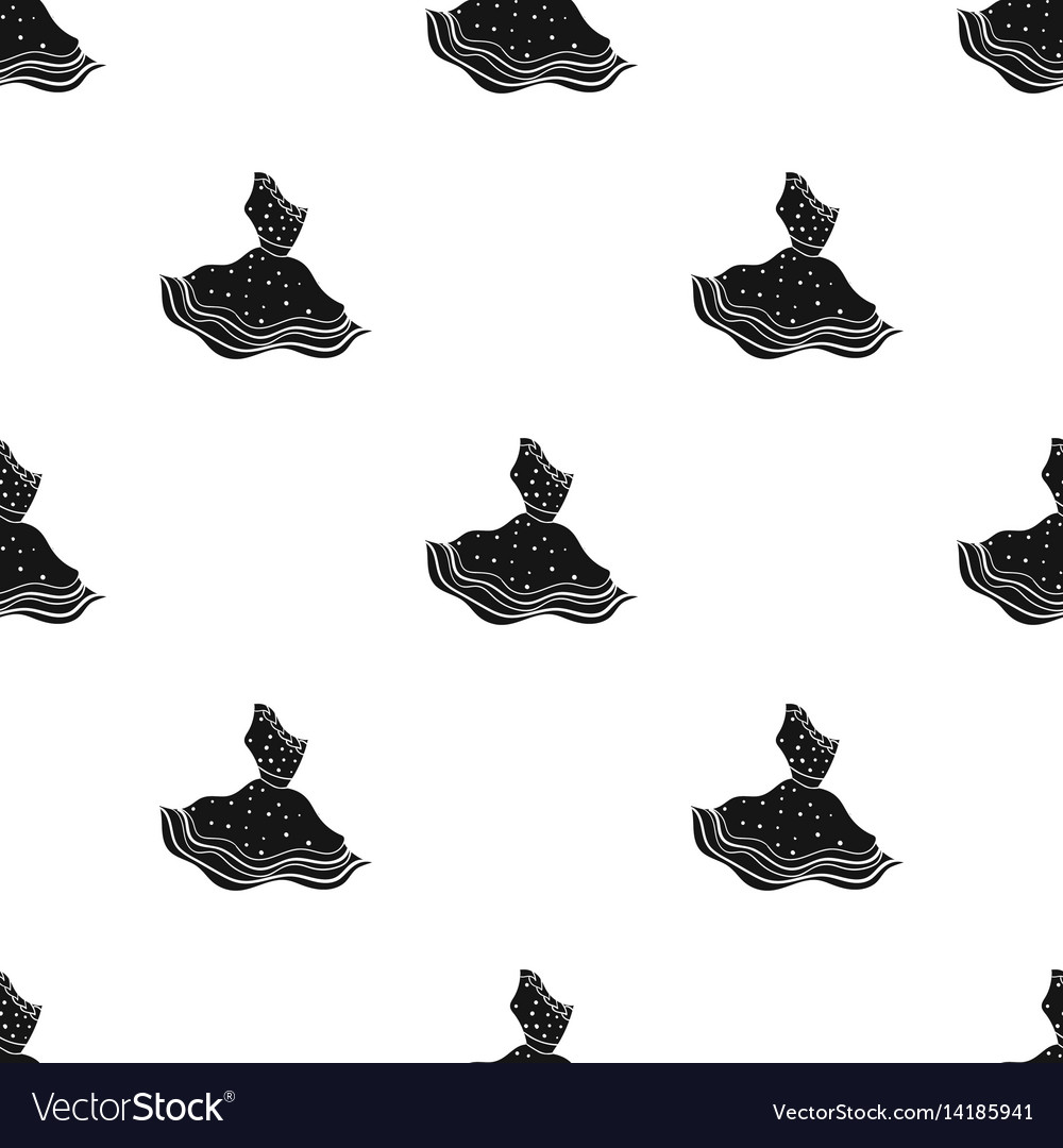 Italian dress icon in black style isolated