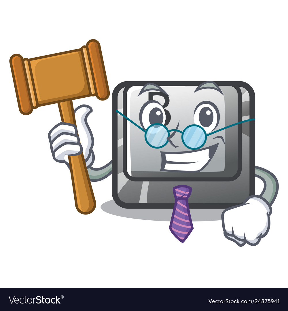 Judge button b in character shape