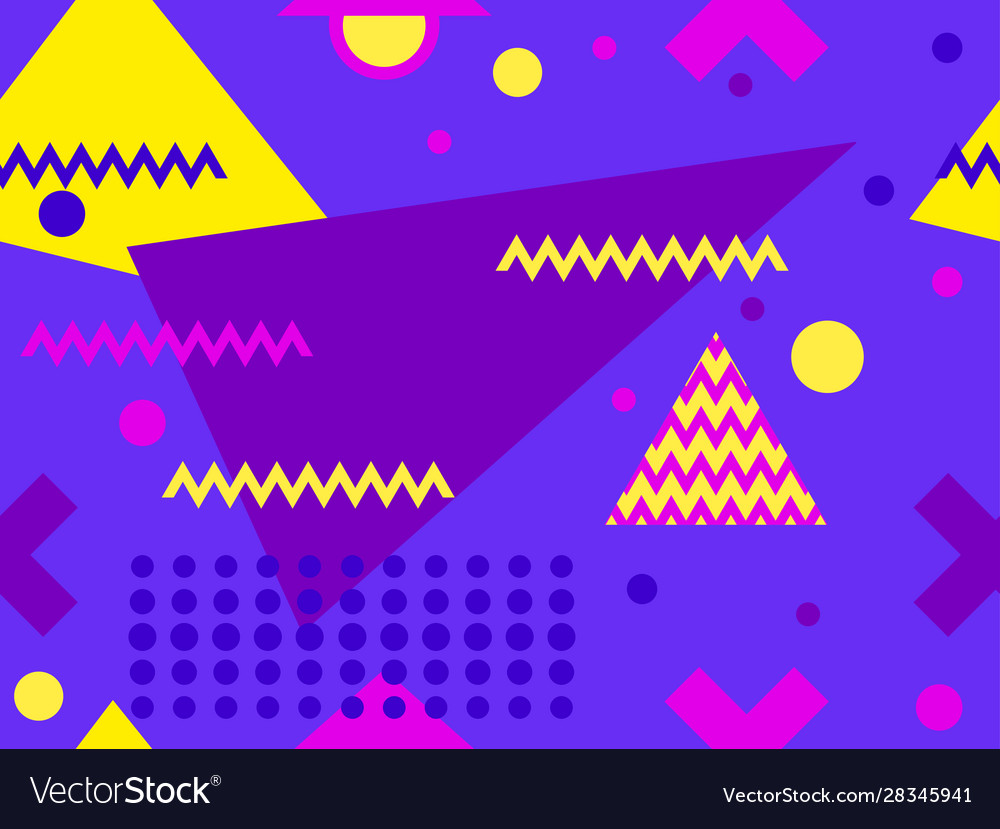 Memphis seamless pattern retro background