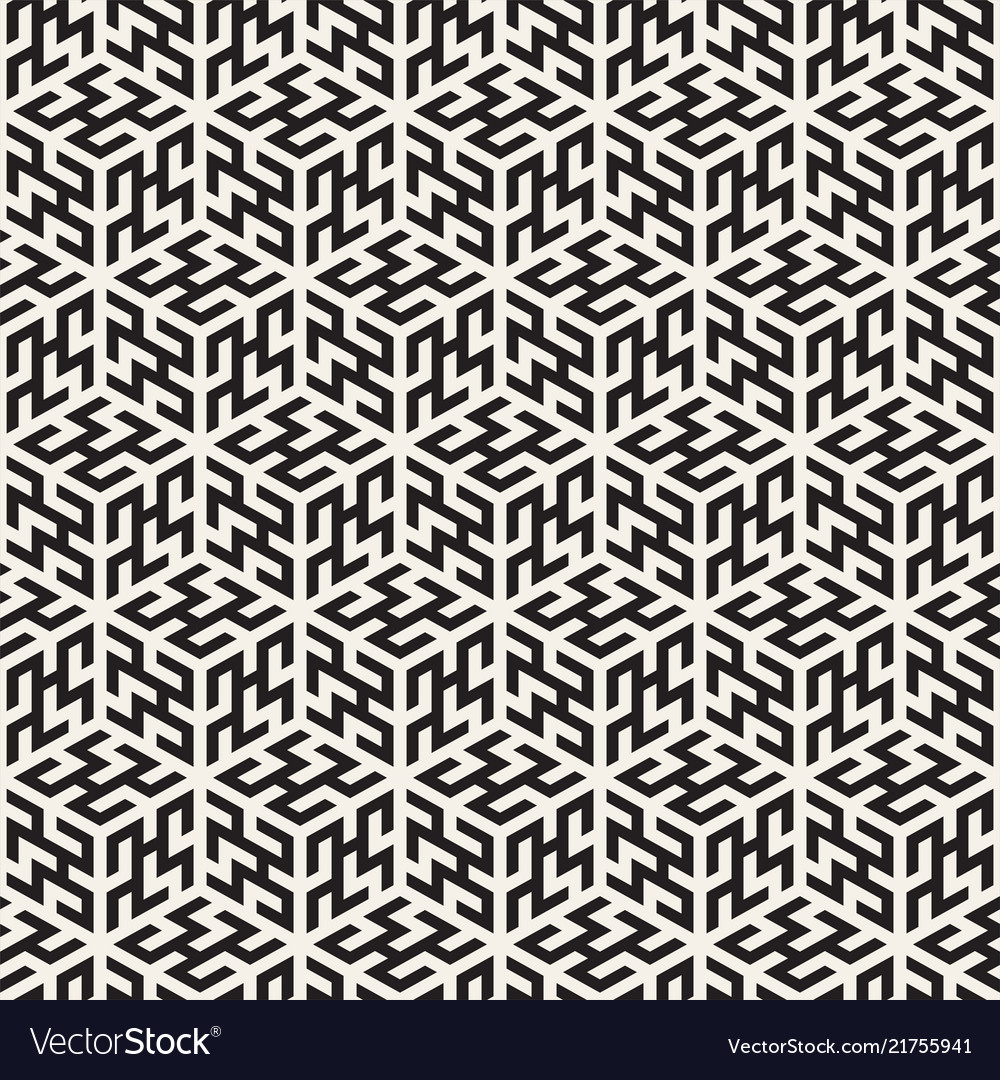 Modern Mosaic Line Pattern