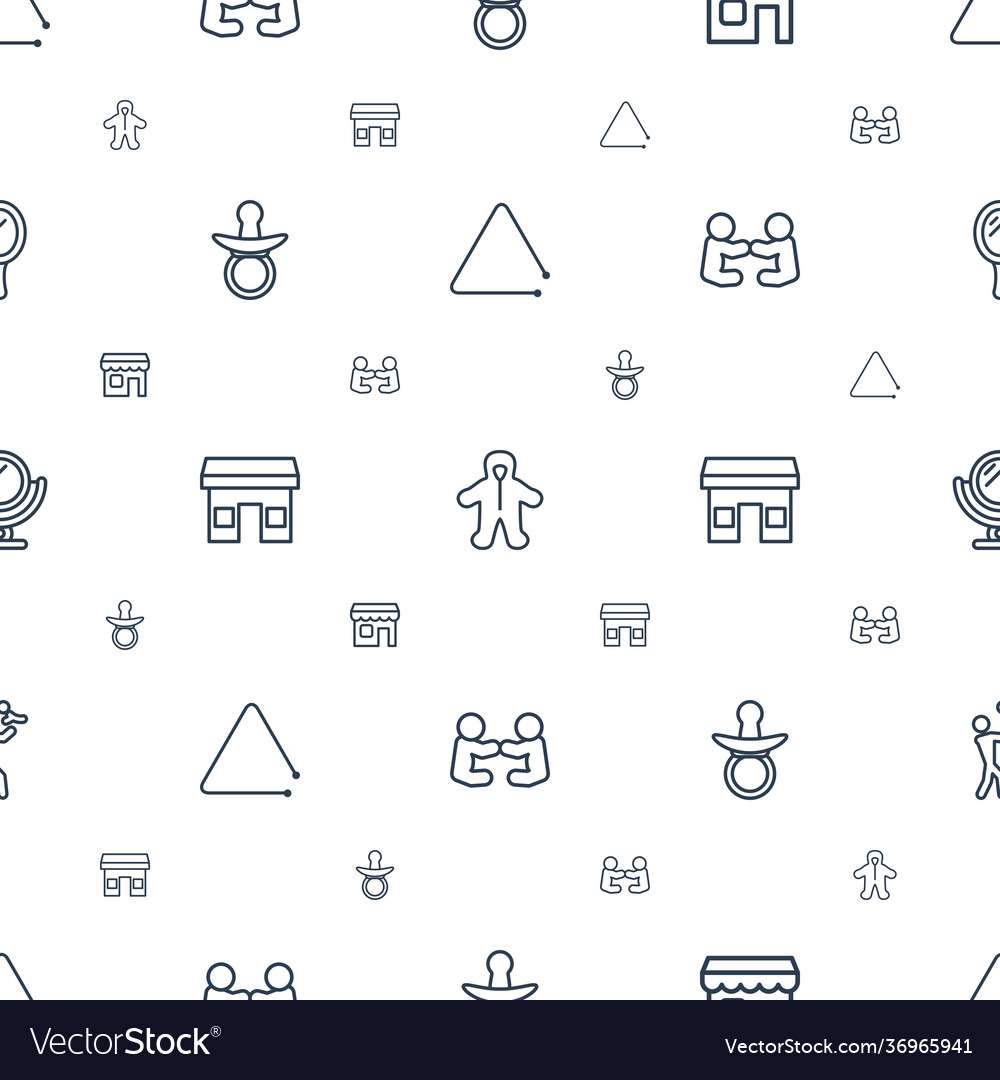 Small icons pattern seamless white background