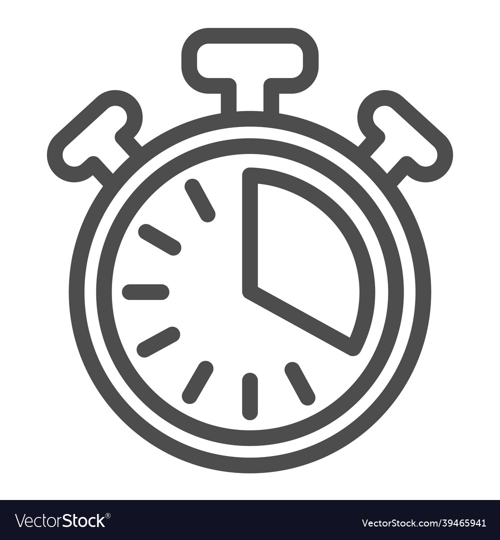 Stopwatch with buttons 20 seconds timer vector image Stopwatch with buttons 20 seconds timer