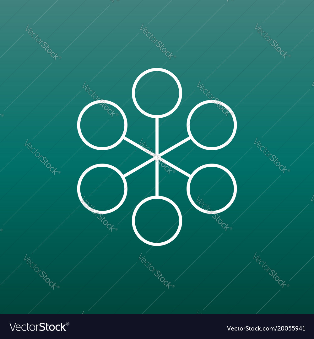 Structure simple flat icon on green background