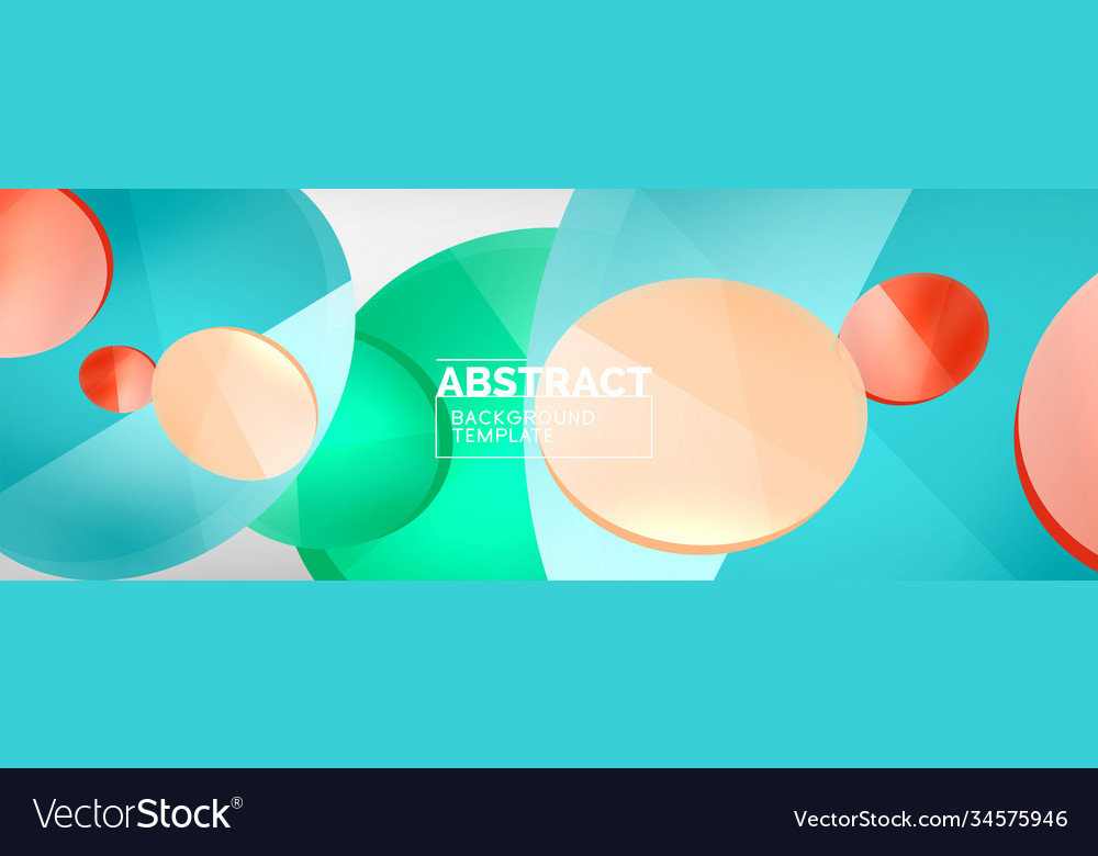 Abstract glossy round shapes background Vector Image Abstract glossy round shapes background