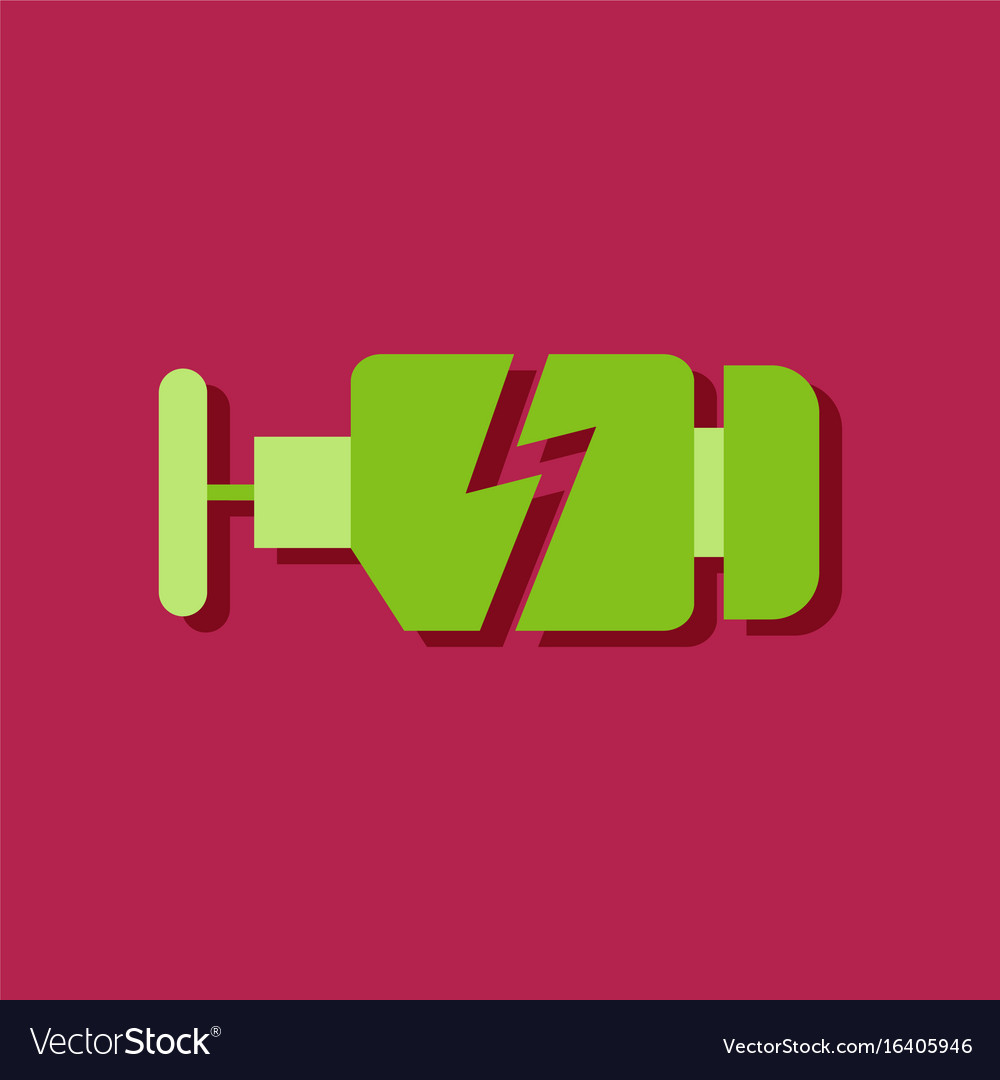Flat icon design collection broken engine