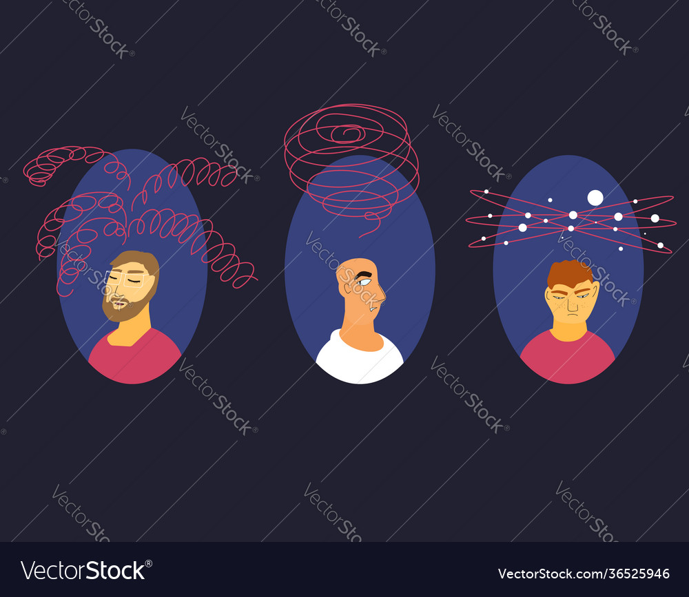 Mental issues different characters with lot