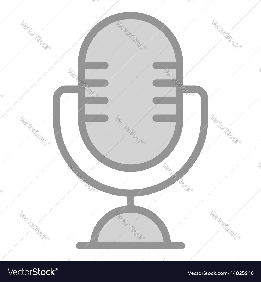 Microphone icon user interface as a simple sign