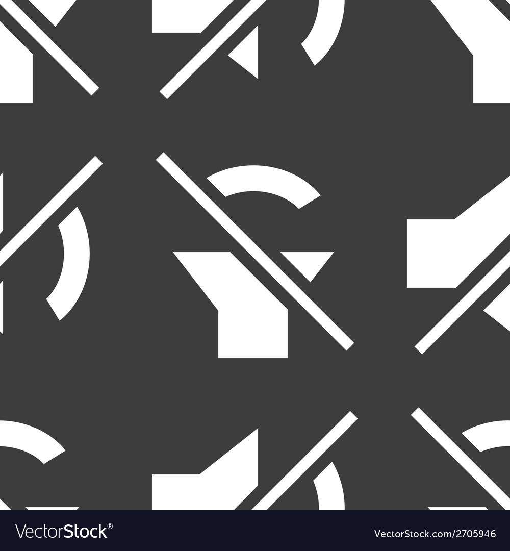 Mute sound web icon flat design seamless pattern