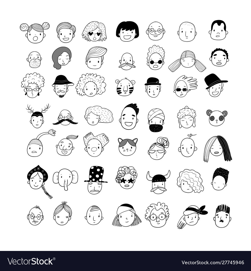Pattern with graphical faces
