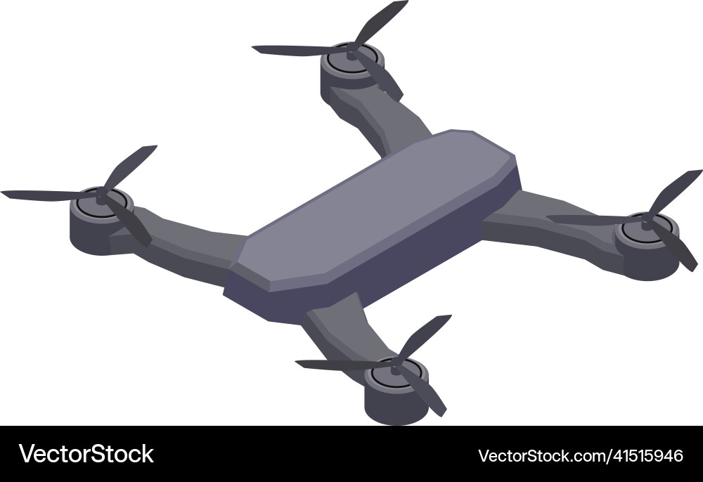 Quadrocopter isometric icon Royalty Free Vector Image