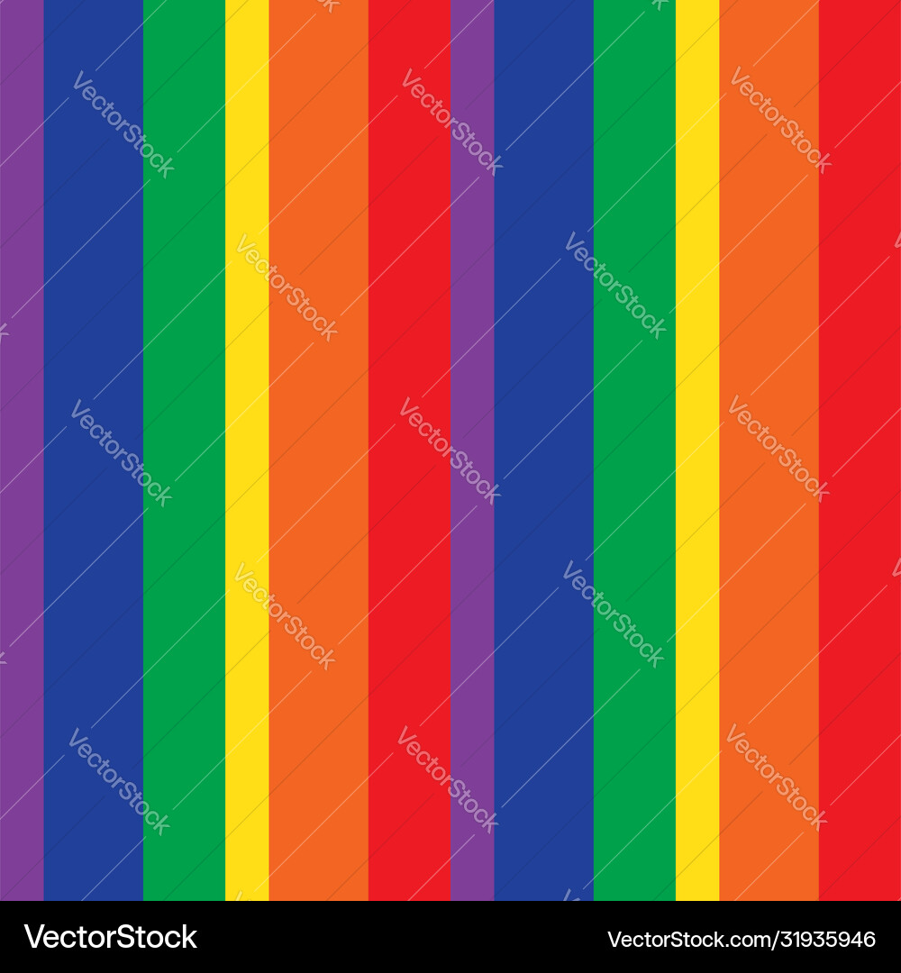 Rainbow stripe seamless pattern background in Vector Image