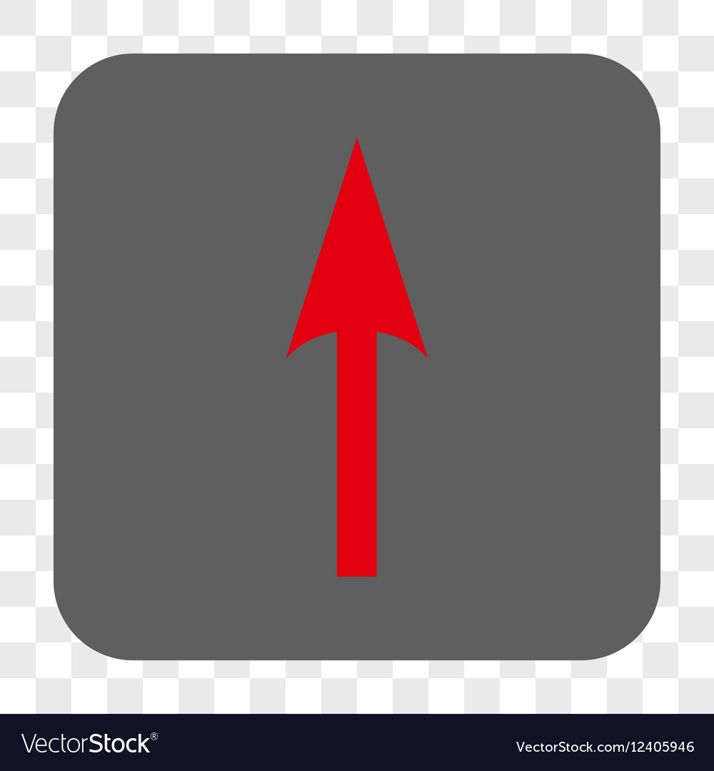 Sharp arrow up rounded square button