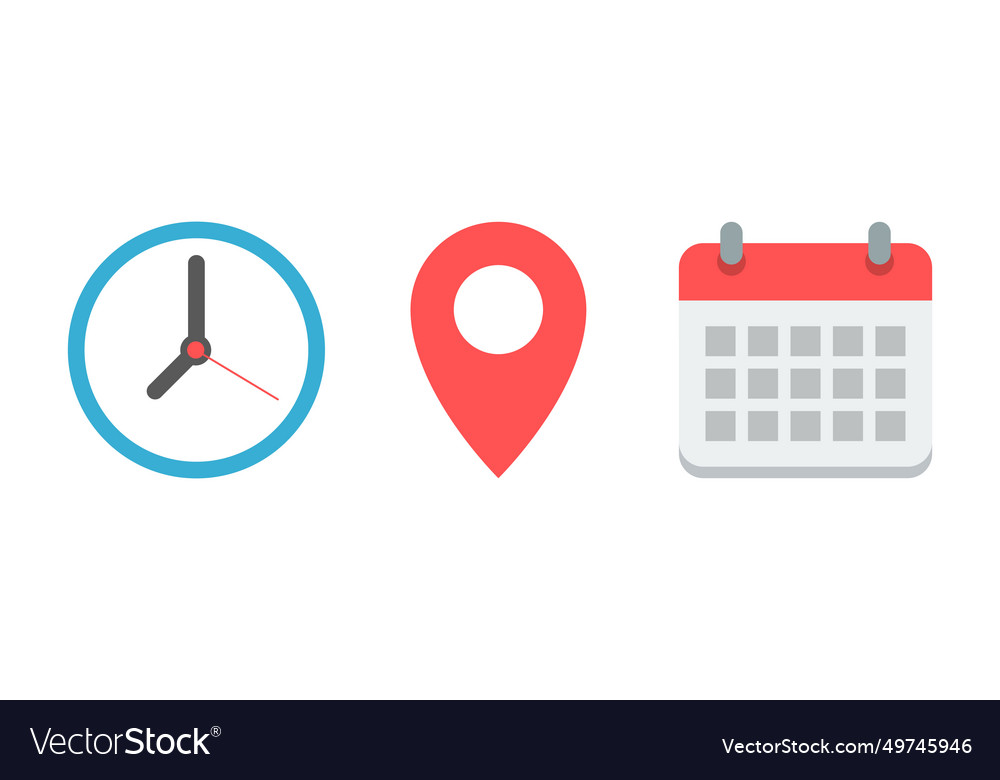 Time & Location Icon Set