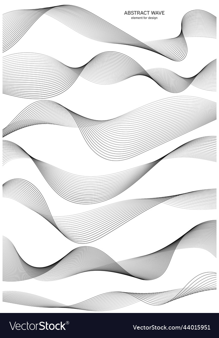 Abstract wave element for design digital vector image Abstract wave element for design digital