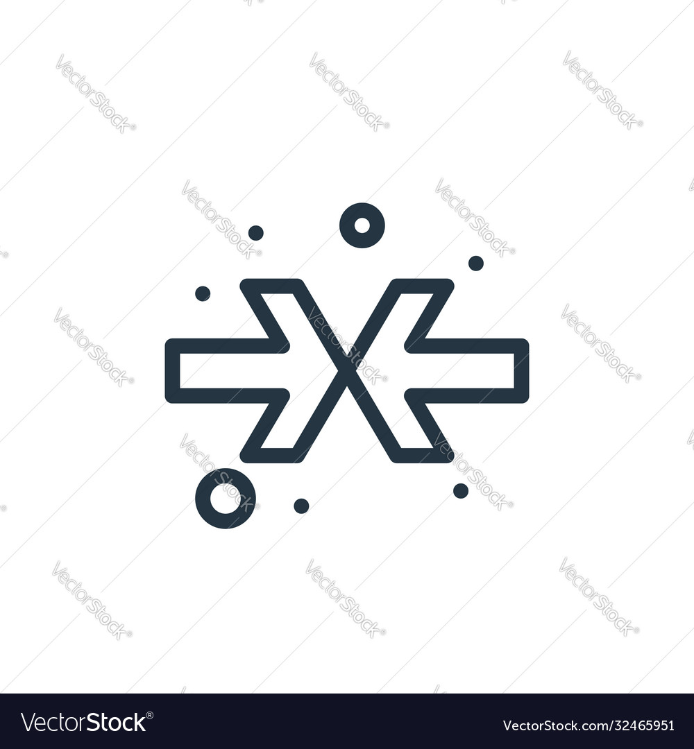 Arrow pointer icon editable stroke Vector Image Arrow pointer icon editable stroke