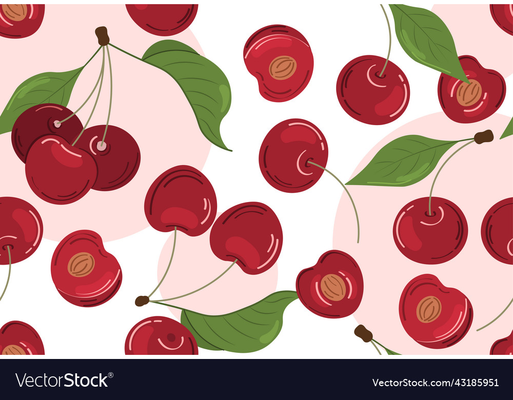 Cherry seamless pattern