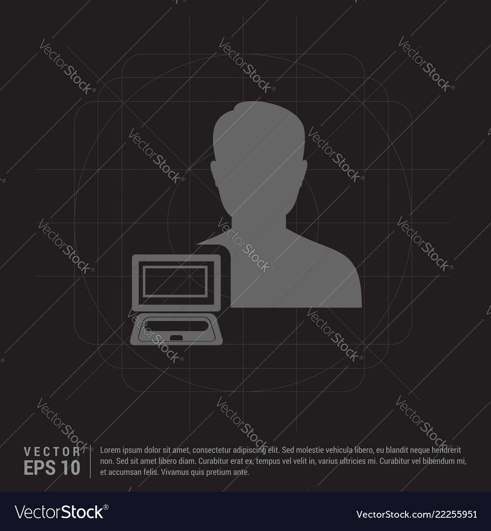 Computer user icon