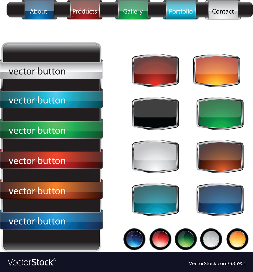 Modern Web Buttons & Frames