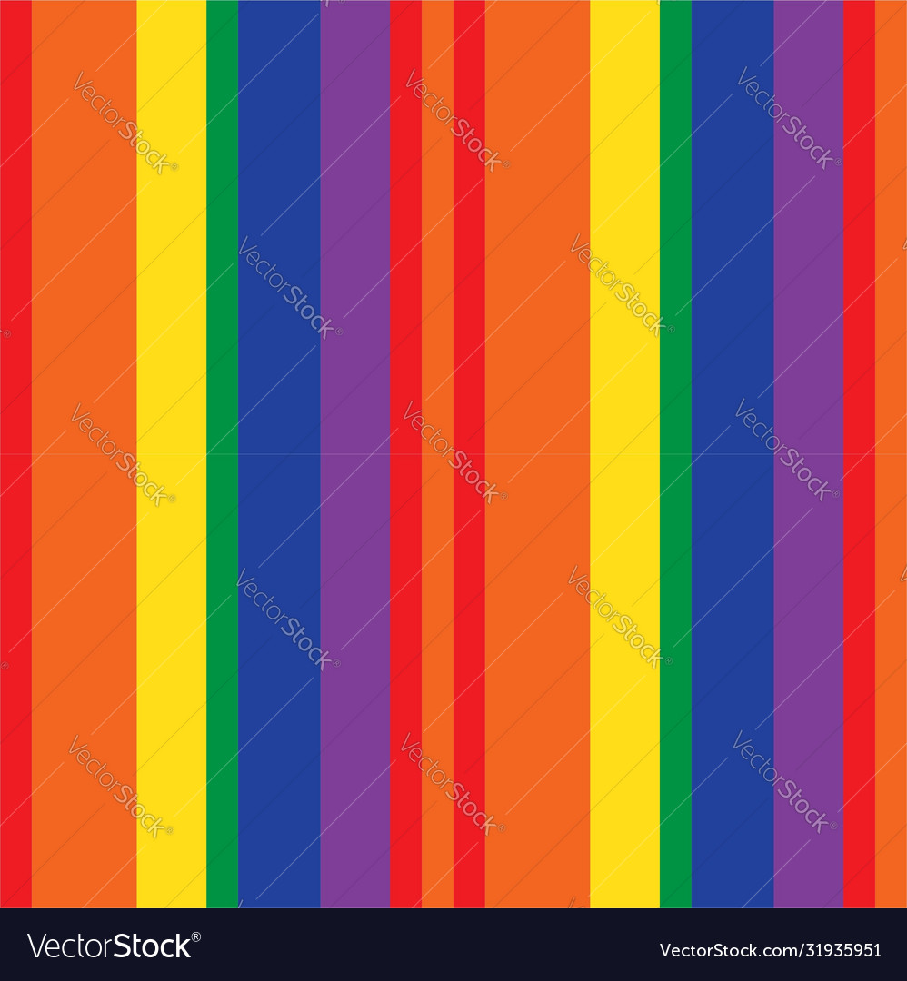 Rainbow stripe seamless pattern background vector image Rainbow stripe seamless pattern background