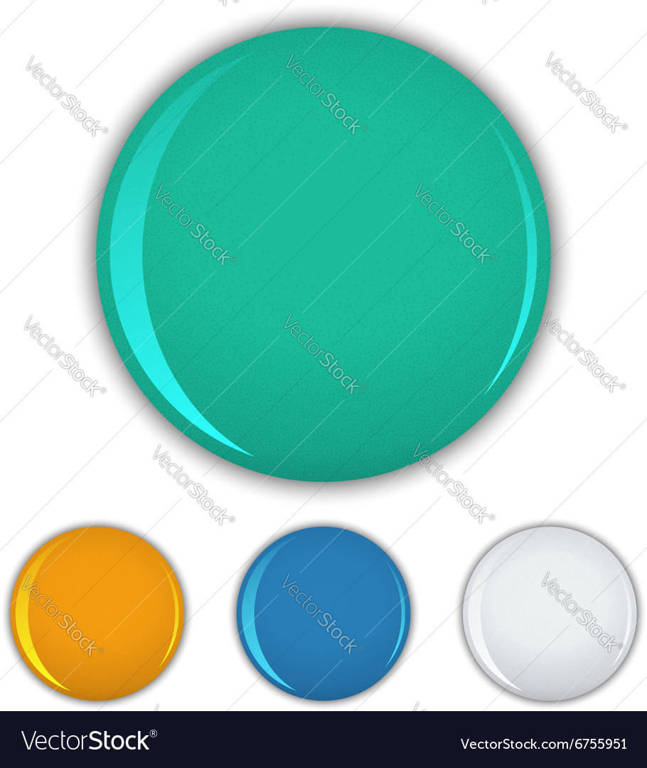 Round Badge Button Set