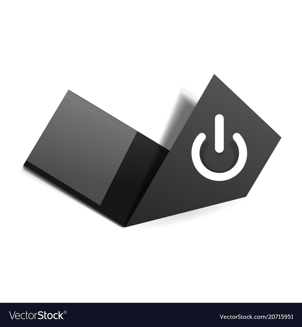 Start power button ui icon design on off symbol vector image Start power button ui icon design on off symbol