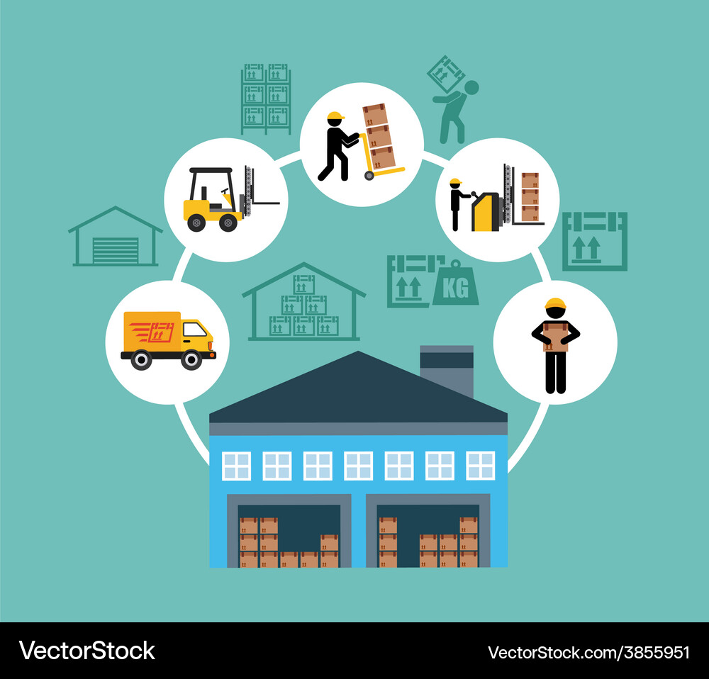 Warehouse Royalty Free Vector Image Vectorstock
