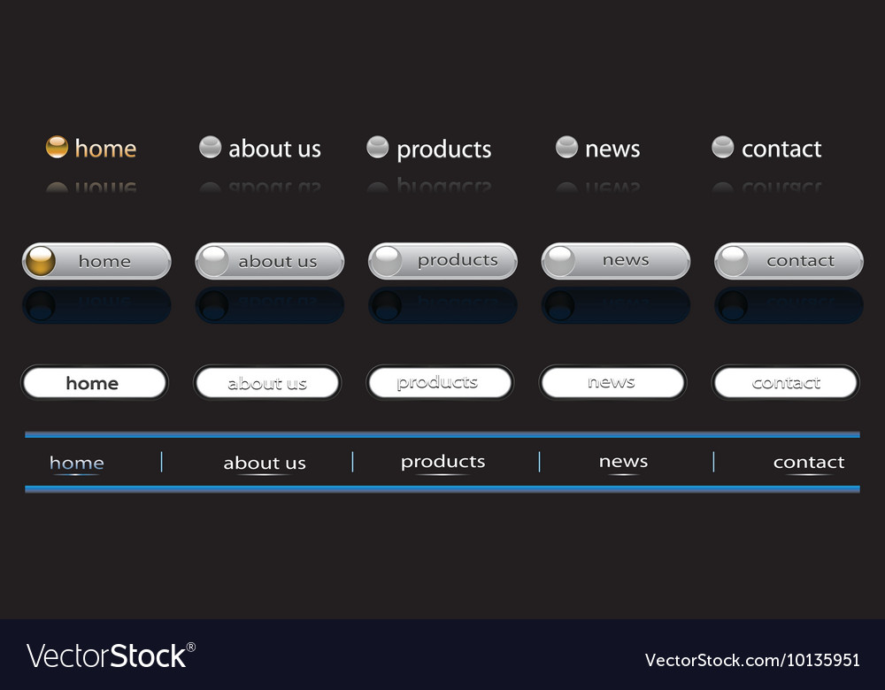Web navigation templates