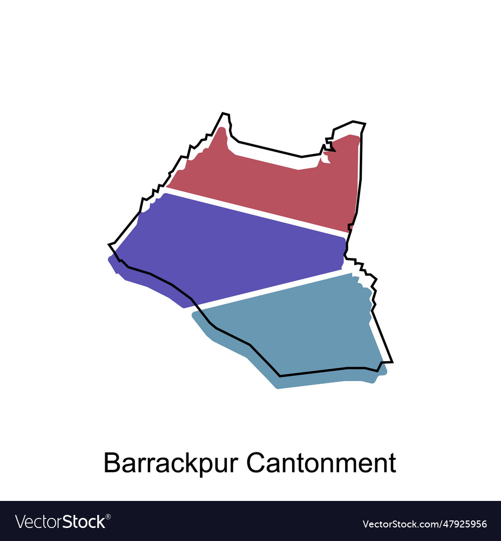 Barrackpur cantonment map design template