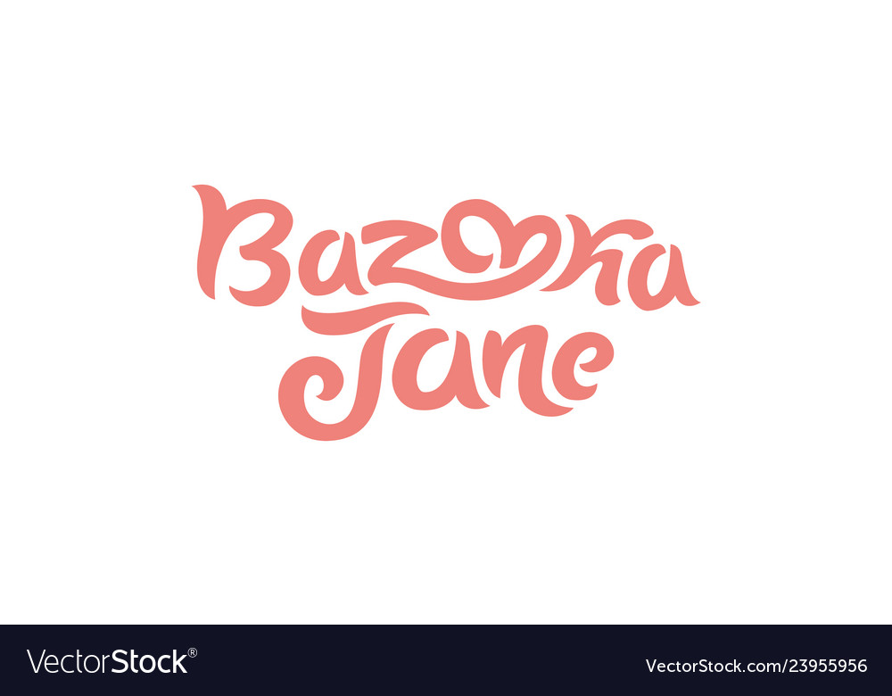 Concept of a bazooka jane logo