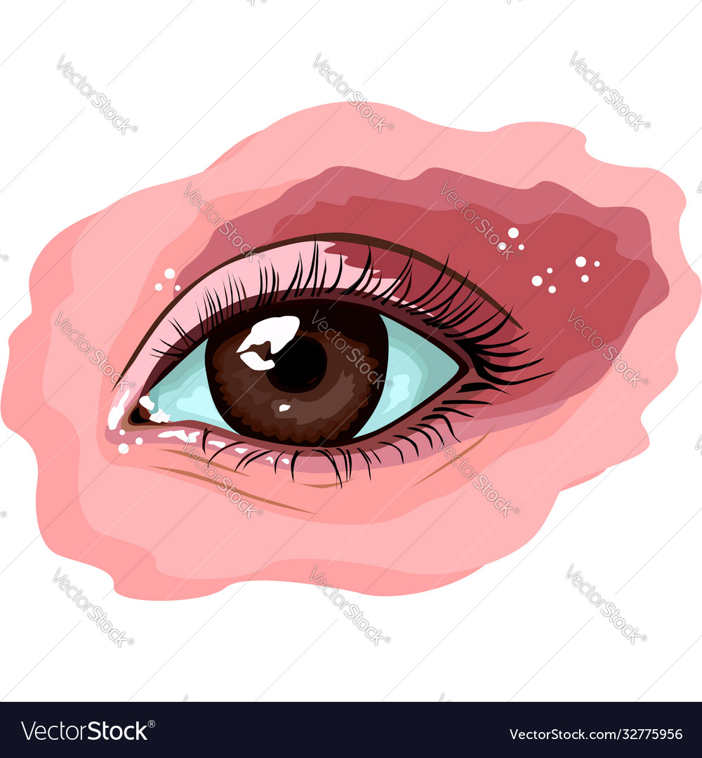 Augen im Modestil vector image Augen im Modestil